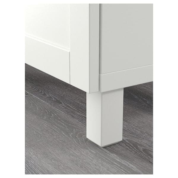 BESTÅ - Storage combination with drawers, white/Hanviken/Stubbarp white, 180x42x74 cm - best price from Maltashopper.com 09195625