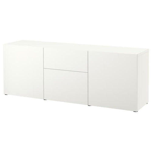 BESTÅ - Storage combination with drawers, white/Lappviken white, 180x42x65 cm