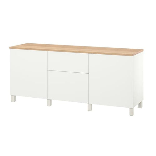 BESTÅ - Storage combination with drawers, white/Lappviken/Stubbarp white, 180x42x76 cm