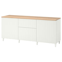 BESTÅ - Storage combination with drawers, white/Sutterviken/Kabbarp white, 180x42x76 cm - best price from Maltashopper.com 79387796