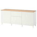 BESTÅ storage combination with drawers, white/Sutterviken/Kabbarp white, 180x42x76 cm