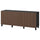 BESTÅ - BESTÅ Storage combination with drawers, black-brown Björköviken/Stubbarp/brown stained oak veneer, 180x42x74 cm