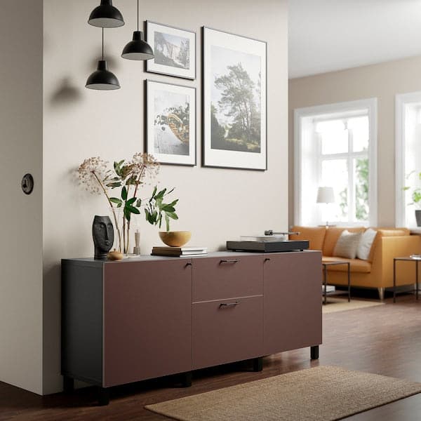 BESTÅ - Furniture with drawers , 180x42x74 cm - best price from Maltashopper.com 79421856