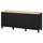 BESTÅ - Storage combination with drawers, black-brown/Lappviken/Stubbarp black-brown, 180x42x76 cm