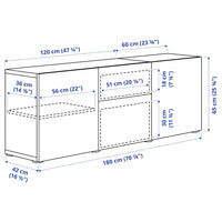 BESTÅ - Furniture with drawers , 180x42x65 cm - best price from Maltashopper.com 39412651