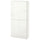 BESTÅ wall cabinet with 2 doors, white/Selsviken high-gloss/white, 60x22x128 cm