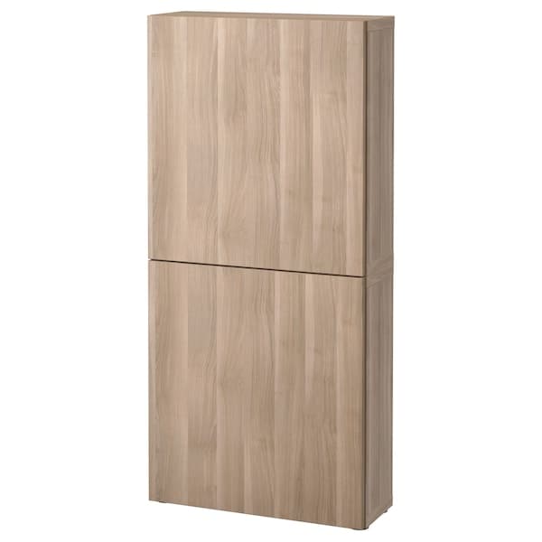 BESTÅ - Wall cabinet with 2 doors , 60x22x128 cm - best price from Maltashopper.com 69417096