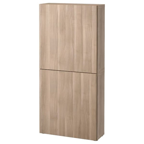 BESTÅ - Wall cabinet with 2 doors , 60x22x128 cm