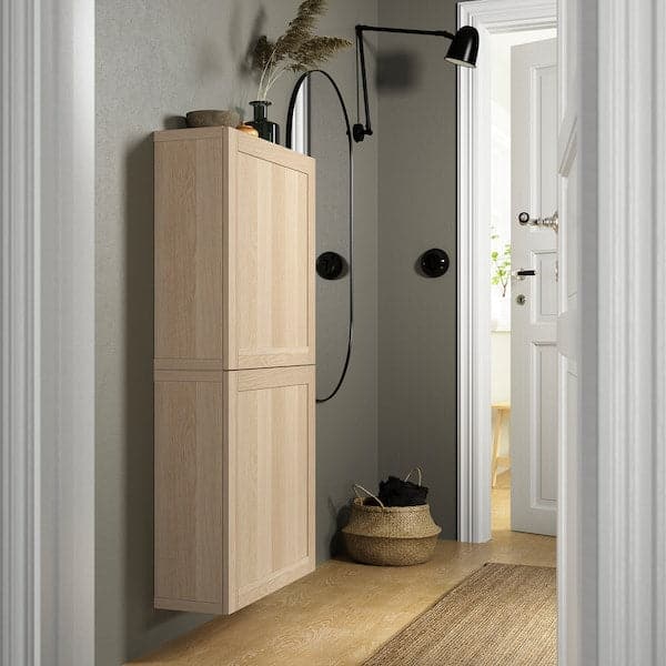 BESTÅ - Wall cabinet with 2 doors , 60x22x128 cm - best price from Maltashopper.com 69417100