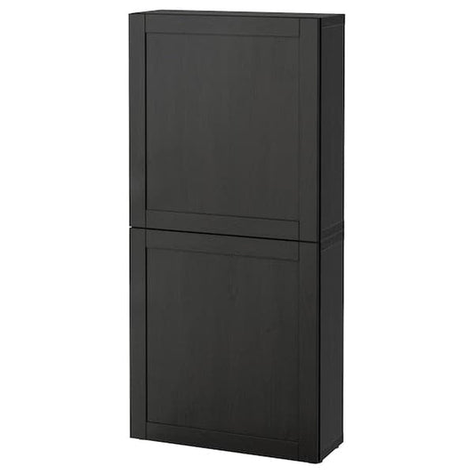 BESTÅ - Wall cabinet with 2 doors , 60x22x128 cm - best price from Maltashopper.com 79421984