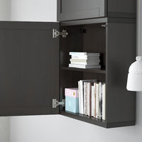BESTÅ - Wall cabinet with 2 doors , 60x22x128 cm - best price from Maltashopper.com 79421984