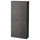 BESTÅ wall cabinet with 2 doors, black-brown Kallviken/dark grey concrete effect, 60x22x128 cm
