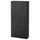 BESTÅ wall cabinet with 2 doors, black-brown/Lappviken black-brown, 60x22x128 cm