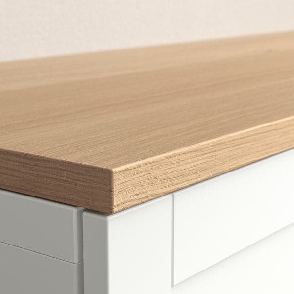 BESTÅ - Top panel, oak veneer, 180x42 cm - best price from Maltashopper.com 00472919