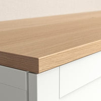 BESTÅ - Top panel, oak veneer, 120x42 cm - best price from Maltashopper.com 20472918