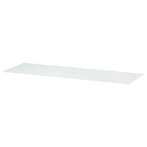 BESTÅ - Top panel, glass white/light green, 120x40 cm - best price from Maltashopper.com 30540747