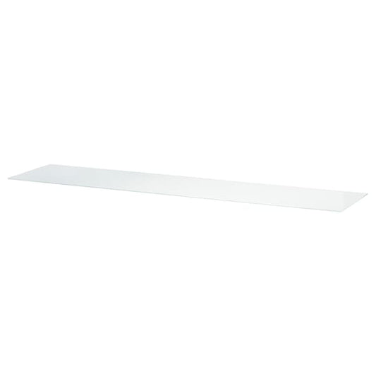BESTÅ - Top panel, glass white/light green, 180x40 cm - best price from Maltashopper.com 40540756