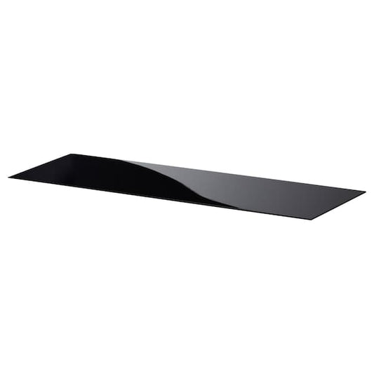 Ikea BESTÅ - Top panel, glass black, 120x40 cm