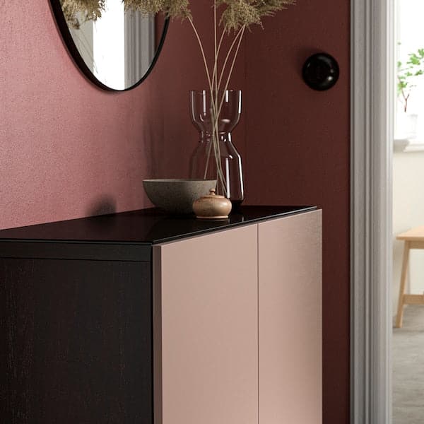 BESTÅ - Top panel, glass black, 120x40 cm - best price from Maltashopper.com 50196537