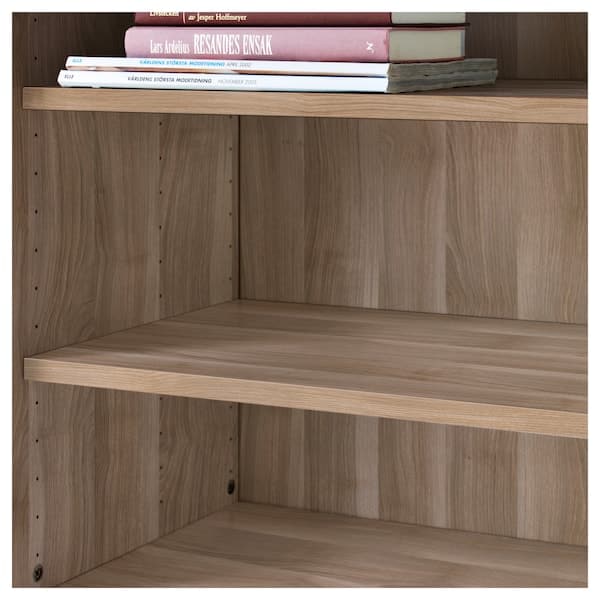 BESTÅ Shelf - gray biting walnut effect 56x36 cm , 56x36 cm - best price from Maltashopper.com 90295540