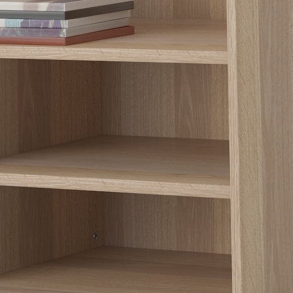 BESTÅ - Shelf, white stained oak effect, 56x36 cm - best price from Maltashopper.com 00295549