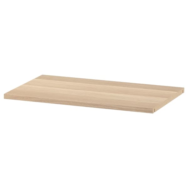 BESTÅ - Shelf, white stained oak effect, 56x36 cm