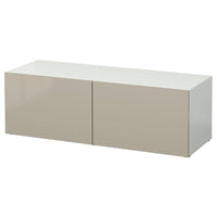BESTÅ - Shelf with doors , 120x42x38 cm - best price from Maltashopper.com 89047438