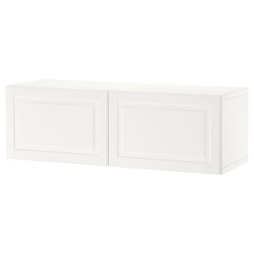 BESTÅ - Shelf unit with doors, white/Smeviken white, 120x42x38 cm