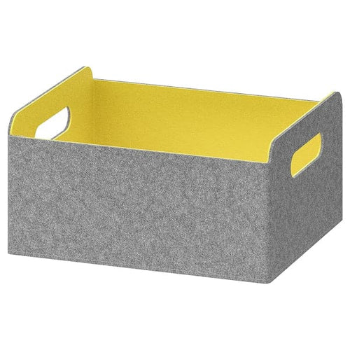 BESTÅ - Box, yellow, 25x31x15 cm