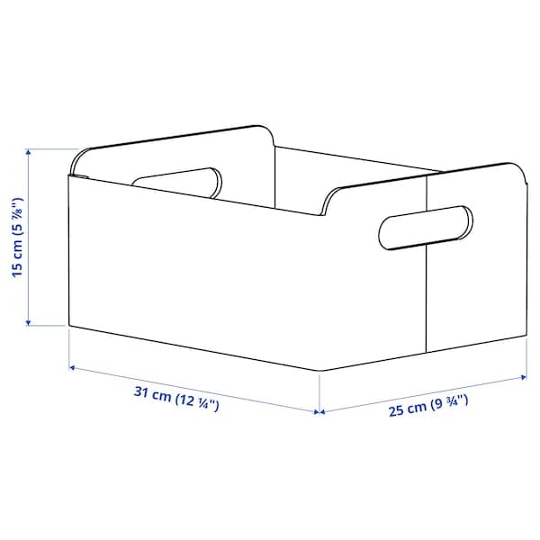 Ikea BESTÅ - Box, grey, 25x31x15 cm