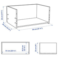 BESTÅ - Drawer frame, black-brown, 60x25x40 cm - best price from Maltashopper.com 00351248