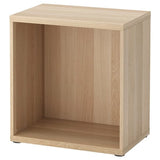 BESTÅ frame, white stained oak effect, 60x40x64 cm