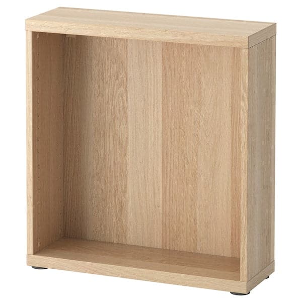 Ikea BESTÅ - Frame, white stained oak effect, 60x20x64 cm