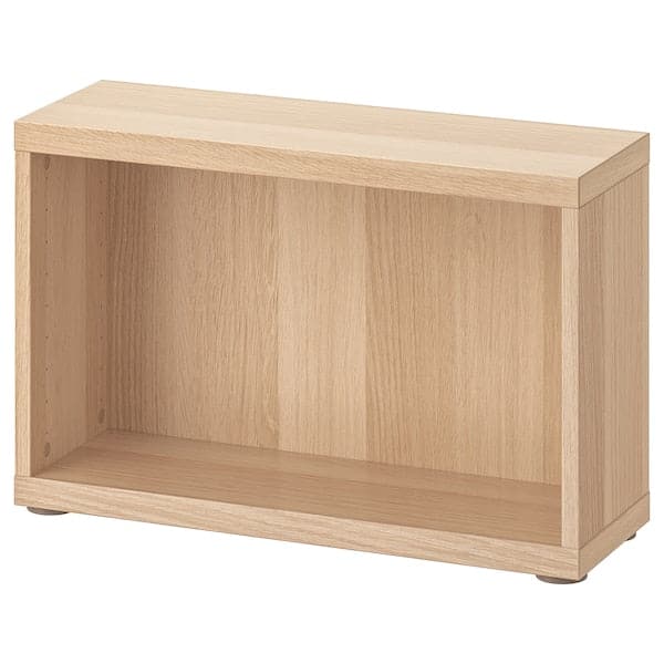 Ikea BESTÅ - Frame, white stained oak effect, 60x20x38 cm