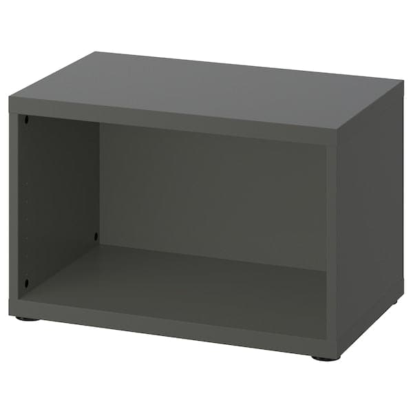 BESTÅ - Frame, dark grey, 60x40x38 cm - best price from Maltashopper.com 20538599