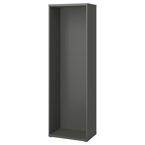 BESTÅ - Frame, dark grey, 60x40x192 cm - best price from Maltashopper.com 60538597