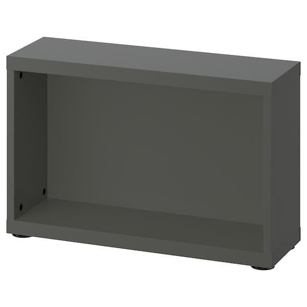 BESTÅ - Frame, dark grey, 60x20x38 cm - best price from Maltashopper.com 90538591