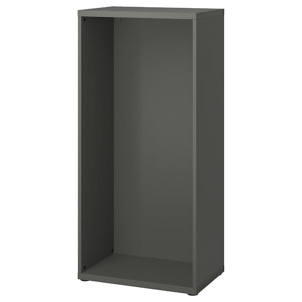 BESTÅ - Frame, dark grey, 60x40x128 cm - best price from Maltashopper.com 00538595