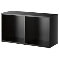 BESTÅ frame, black-brown, 120x40x64 cm