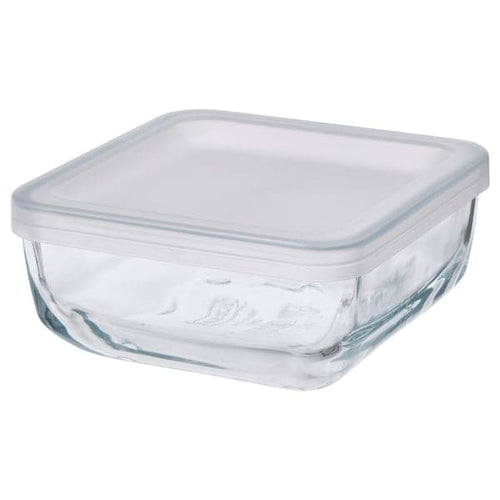 BESTÄMMA - Food container with lid, glass, 0.5 l
