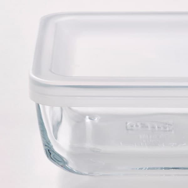 BESTÄMMA - Food container with lid, glass, 0.5 l - best price from Maltashopper.com 50495763