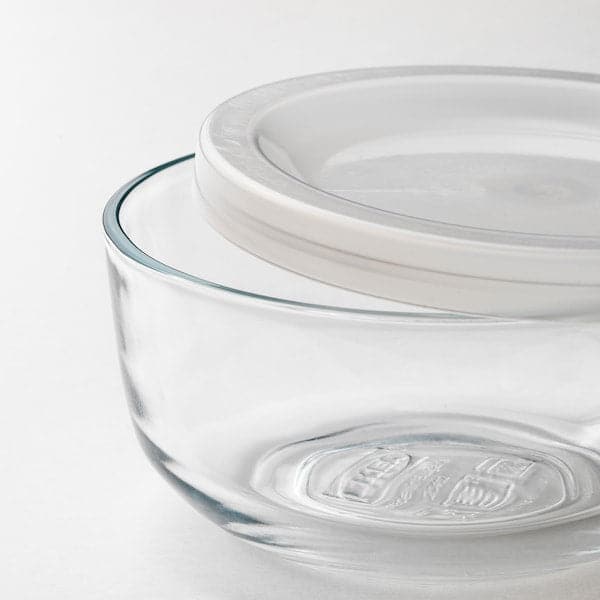 BESTÄMMA - Food container with lid, set of 3, glass - best price from Maltashopper.com 10495760