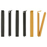 BEVARA sealing clip, anthracite/dark yellow, 6 pack