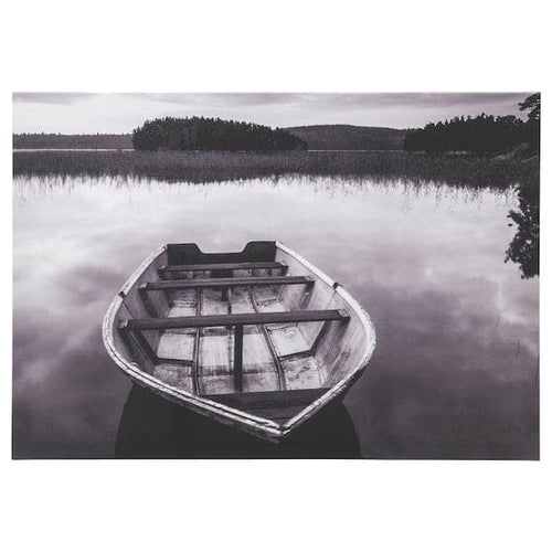 BILD poster, Boat on lake Finnsjön, 91x61 cm