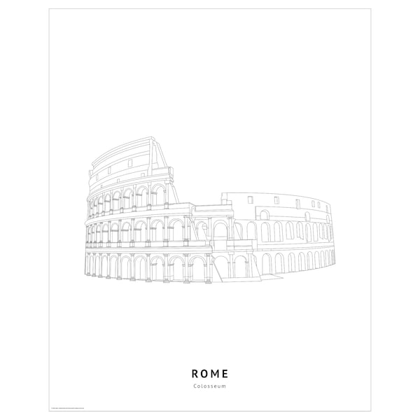 BILD - Poster, Colosseum, Rome,40x50 cm - best price from Maltashopper.com 30581691