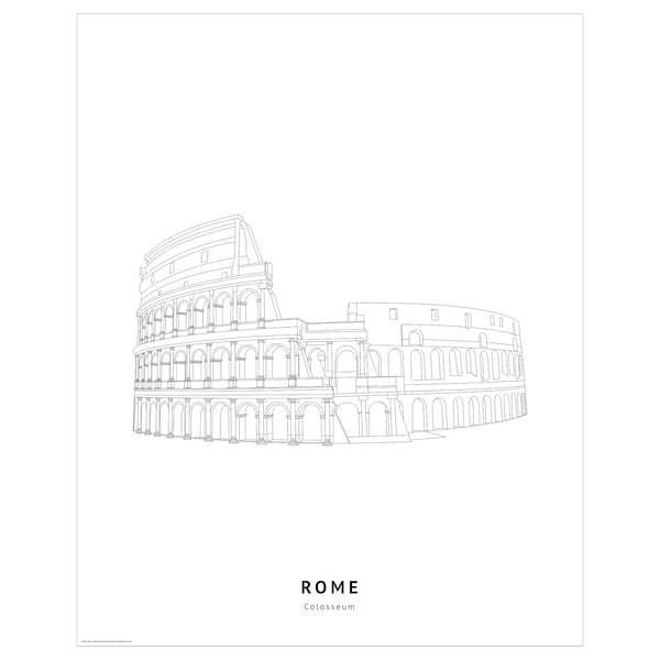 BILD - Poster, Colosseum, Rome,40x50 cm