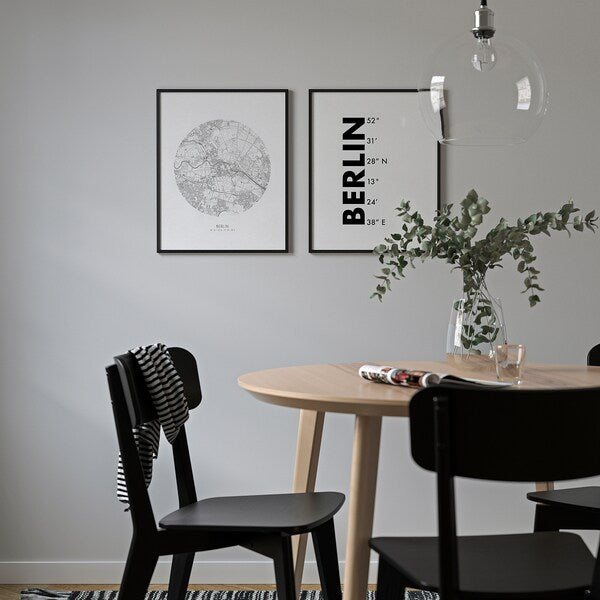 BILD - Poster, coordinates, Berlin,40x50 cm - best price from Maltashopper.com 80581599