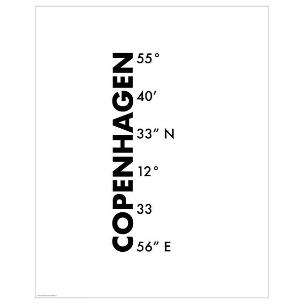 BILD - Poster, coordinates, Copenhagen,40x50 cm - best price from Maltashopper.com 80581636