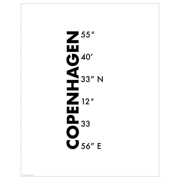 BILD - Poster, coordinates, Copenhagen,40x50 cm
