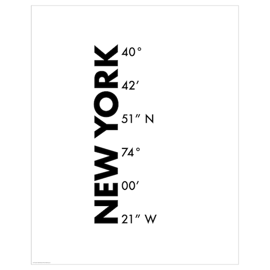 Ikea BILD - Poster, coordinates, New York,40x50 cm